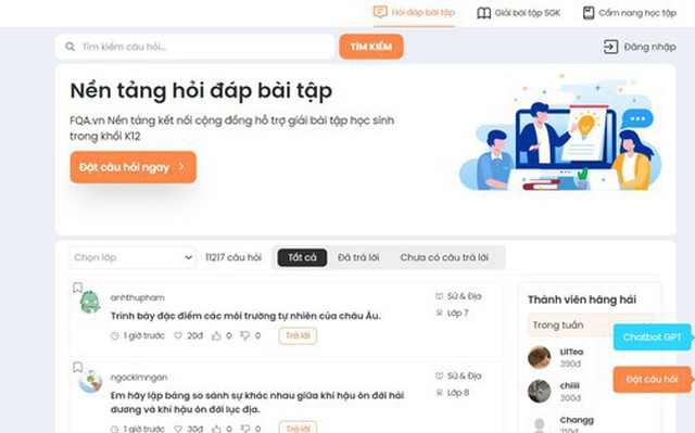 Cộng đồng mạng “rần rần” với sản phẩm công nghệ giáo dục tích hợp ChatGPT miễn phí tại Việt Nam