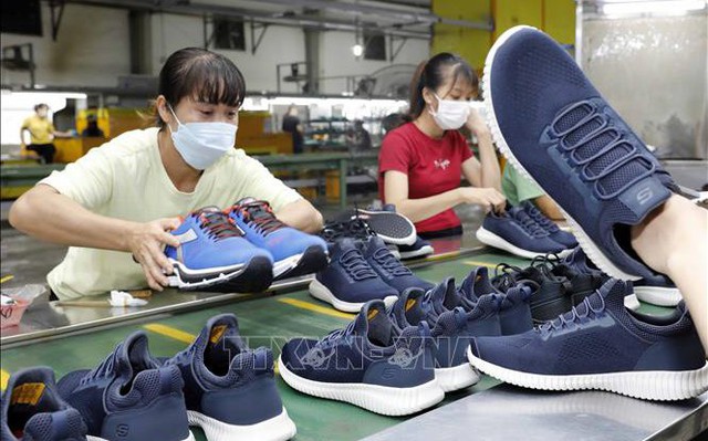 Nhờ Hiệp định EVFTA ngành da giày duy trì được xuất khẩu vào thị trường EU. Ảnh(tư liệu) minh họa: Trần Việt/TTXVN