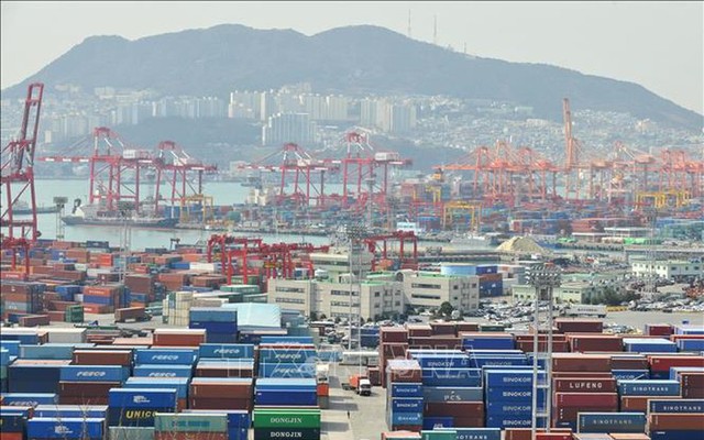 Cảng hàng hóa ở Busan, Hàn Quốc. Ảnh minh họa: AFP/TTXVN