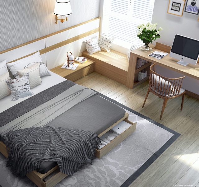 Bố trí nội thất cho căn hộ có diện tích 61m² cho gia chủ thích phong cách nhẹ nhàng - Ảnh 7.