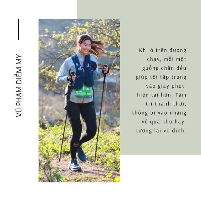 Runner xinh đẹp chinh phục đường chạy trail khắc nghiệt 21km cao 1.248m: “Chạy là cách thiền khai mở, tìm về bình yên sau nhiều cú sốc tâm lý” - Ảnh 3.