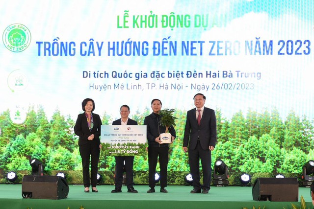 Bộ Tài nguyên và Môi trường cùng Vinamilk khởi động dự án trồng cây hướng đến mục tiêu Net Zero năm 2050 - Ảnh 2.