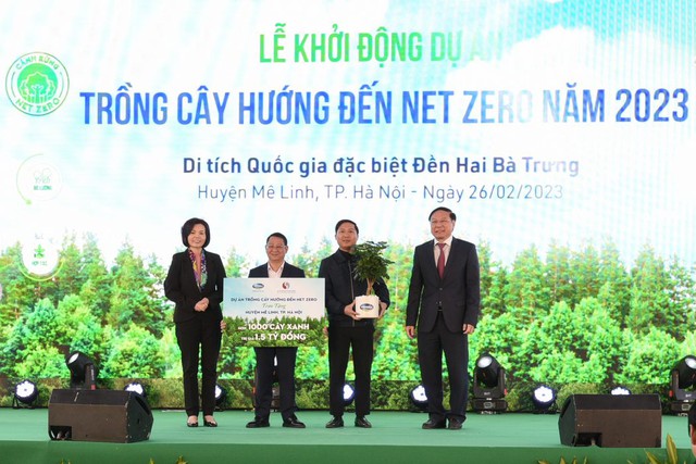 Bộ Tài nguyên và Môi trường cùng Vinamilk khởi động dự án trồng cây hướng đến mục tiêu Net Zero năm 2050 - Ảnh 2. Bộ Tài nguyên và Môi trường cùng Vinamilk khởi động dự án trồng cây hướng đến mục tiêu Net Zero năm 2050 - Ảnh 2.