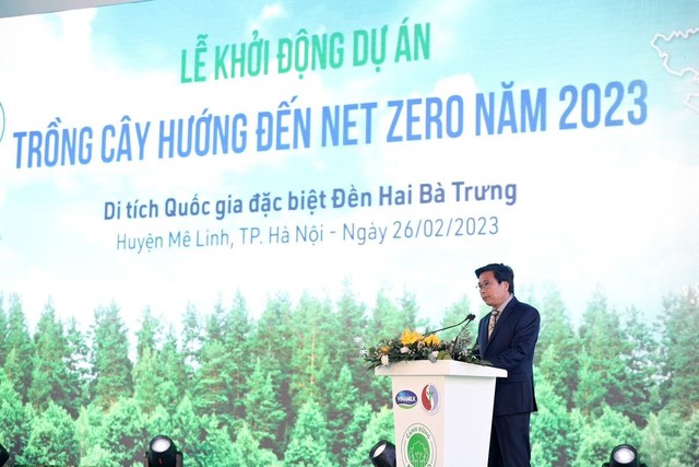 Bộ Tài nguyên và Môi trường cùng Vinamilk khởi động dự án trồng cây hướng đến mục tiêu Net Zero năm 2050 - Ảnh 7.