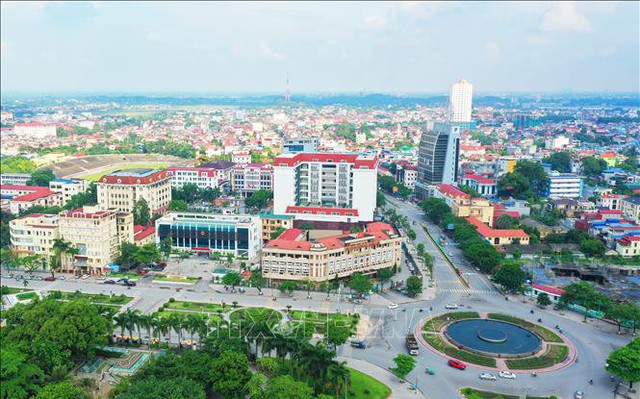 Khu vực trung tâm thành phố Thái Nguyên. Ảnh tư liệu: Hoàng Nguyên/TTXVN