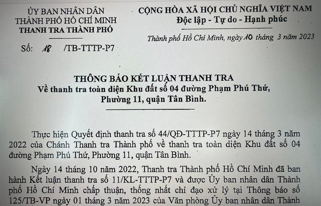 Chủ tịch UBND TP HCM yêu cầu thu hồi 1 khu đất hơn 12.000m2 - Ảnh 1.