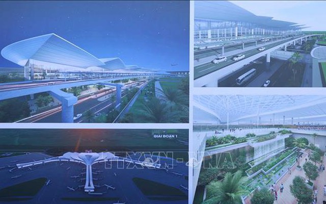 Sơ đồ Dự án đầu tư xây dựng Cảng hàng không quốc tế Long Thành giai đoạn 1. Ảnh: Thống Nhất/TTXVN