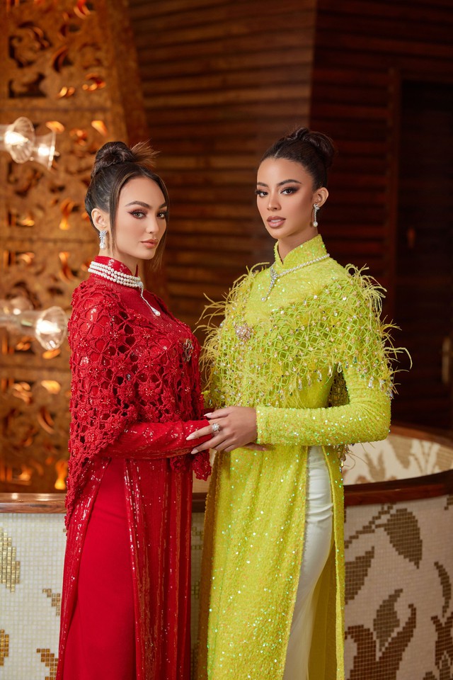 Câu chuyện Miss Universe 2022 diện áo dài khi đến Việt Nam qua lời bộc bạch của stylist - Ảnh 6.