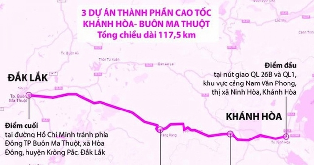 Hơn 5.300 tỷ đồng thực hiện dự án thành phần 1 cao tốc Khánh Hòa-Buôn Mê Thuột - Ảnh 1.