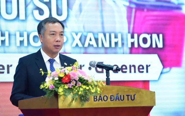 Ông Lê Trọng Minh, Tổng biên tập Báo Đầu tư, phát biểu tại Diễn đàn.