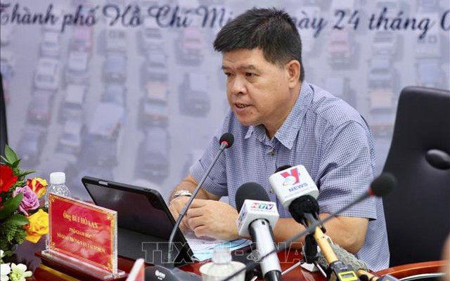 Ông Bùi Hòa An, Phó giám đốc Sở Giao thông vận tải Thành phố Hồ Chí Minh, phát biểu tại Tọa đàm. Ảnh: TTXVN phát