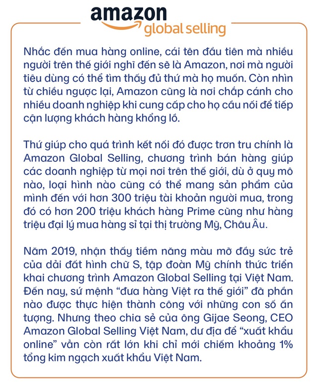 CEO Amazon Global Selling Việt Nam chỉ ra thế mạnh đặc biệt giúp Việt Nam bùng nổ và trở thành thị trường trực tuyến sôi động nhất khu vực - Ảnh 1.