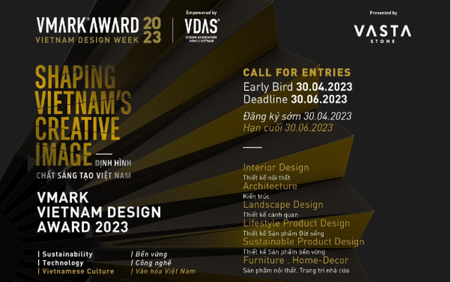 Giải thưởng thiết kế Việt Nam VMARK 2023 chính thức khởi động