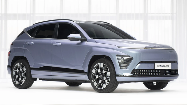 Hyundai Kona thuần điện đi gần 500km mỗi lần sạc, thiết kế như ve sầu thoát xác, lu mờ đối thủ - Ảnh 1.