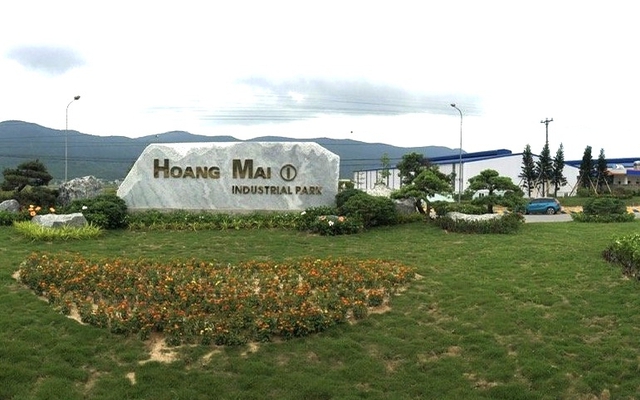 Khu công nghiệp Hoàng Mai I ở thị xã Hoàng Mai (Nghệ An). Ảnh: htdcorp.vn