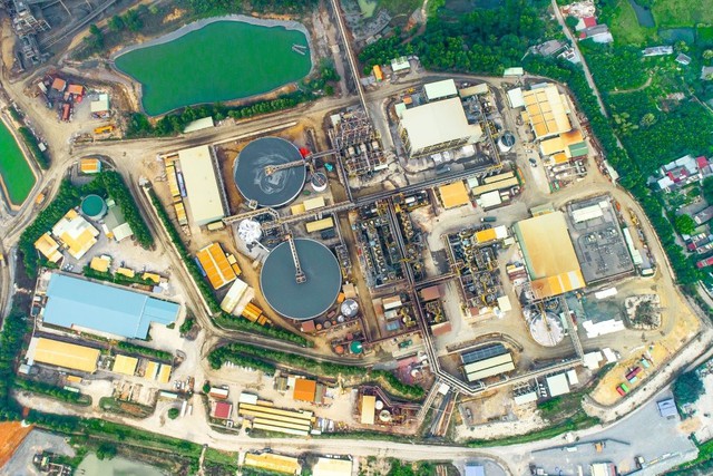Nhà máy chế biến khoáng sản của Masan High-Tech Materials tại mỏ đa kim Núi Pháo