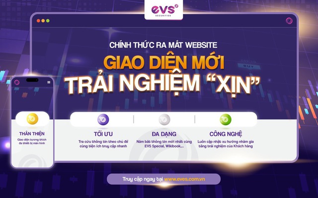 EVS ra mắt website phiên bản mới nhằm tối ưu trải nghiệm khách hàng