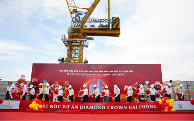 Diamond Crown Hai Phong: Thi công nhanh chóng đảm bảo tiến độ cam kết