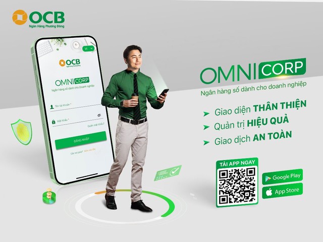 OCB ra mắt ứng dụng (app) Ngân hàng số OCB OMNI CORP dành cho khách hàng doanh nghiệp