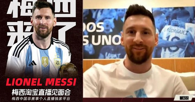 Messi sắp live stream bán hàng tại Trung Quốc