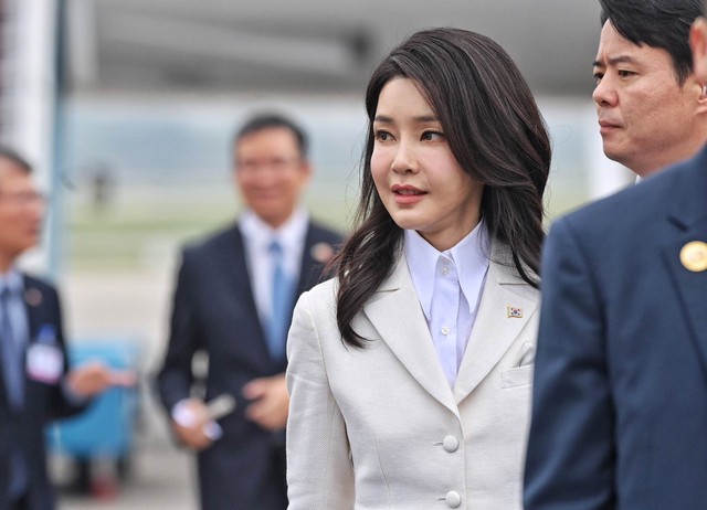 Đệ nhất phu nhân Hàn Quốc Kim Keon Hee. Ảnh: VTC News