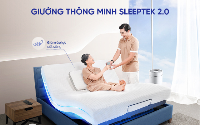 Vua Nệm ra mắt Giường thông minh Sleeptek