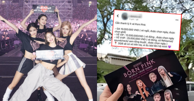 Vé concert BLACKPINK được rao bán lên đến 25 triệu, thị trường hỗn loạn, rủi ro lừa đảo