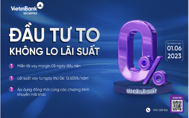 Đầu tư to - không lo lãi suất cùng VietinBank Securities