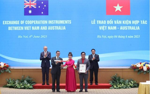 Thủ tướng Việt Nam, Úc chứng kiến lễ công bố đường bay thẳng TP HCM - Brisbane