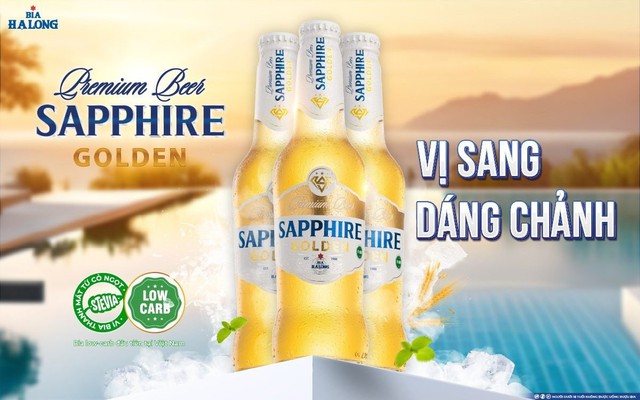 Bia Hạ Long ra mắt sản phẩm Bia low-carb Sapphire Golden thương hiệu Việt