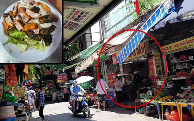 Quán ăn bình dân gần cổng Bệnh viện Bạch Mai bán suất cơm 160.000 đồng bị phạt hơn 13 triệu