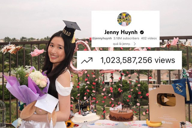 Gen Z "con nhà người ta" Jenny Huỳnh có thể kiếm được bao nhiêu tiền với 1 tỷ lượt xem trên YouTube ?