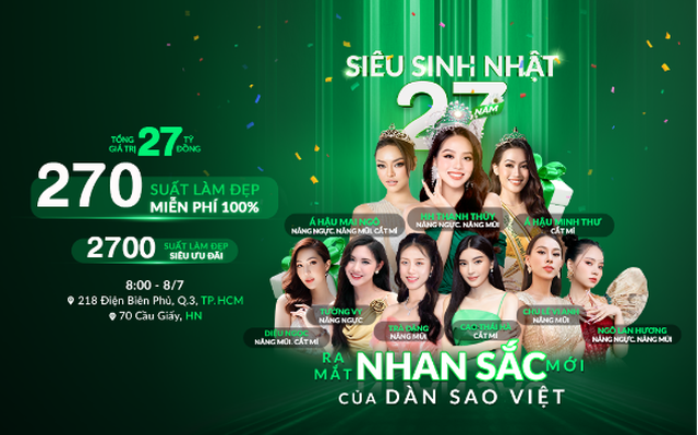 Thả ga làm đẹp 0 đồng tại siêu sinh nhật Thu Cúc