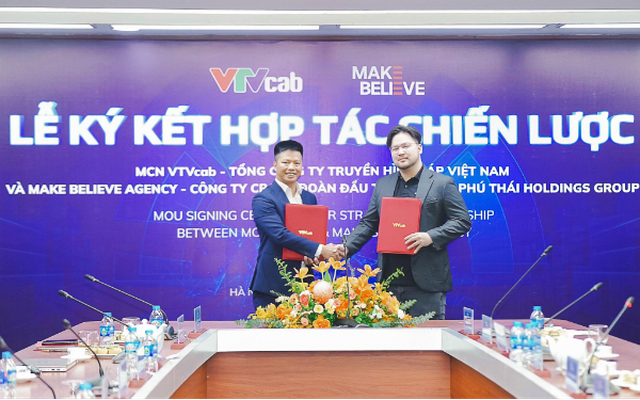 Đón sóng truyền thông và thương mại điện tử, MCN VTVcab bắt tay Make Believe Agency