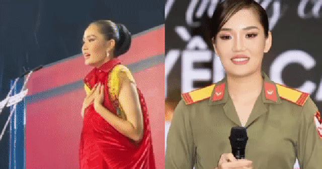 Độc lạ thí sinh Miss Grand Vietnam 2023: Giấu trang phục "kín như bưng" suốt 10 phút trên sân khấu