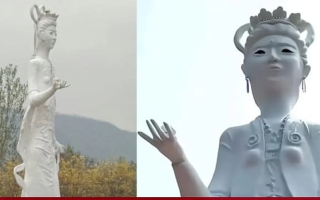 Bức tượng tiên nữ trị giá 11.000 USD bị chê thậm tệ ở Trung Quốc