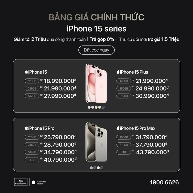iPhone 15 series chính thức mở đặt trước, các hệ thống bán lẻ tại Việt Nam lại lao vào 'cuộc chiến giá rẻ' - Ảnh 1.