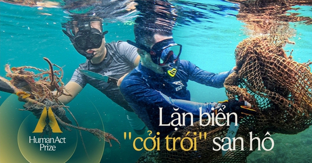 Chuyện những chiếc lưới "ma" bức tử san hô ở Đà Nẵng và nhóm "phượt" đáy biển, giải cứu đại dương