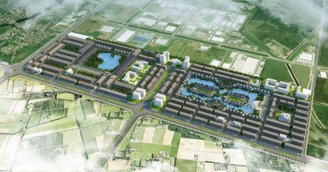 Phối cảnh dự án V-Green City tại Hưng Yên của Công ty Thăng Long. Ảnh chủ đầu tư