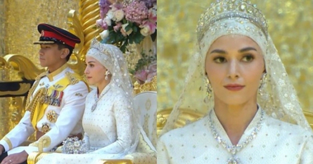 Cô dâu của hoàng tử "hot" nhất châu Á lại gây sốt trong dáng vẻ yêu kiều, hôn lễ xa hoa tổ chức trong cung điện dát vàng 1.800 phòng