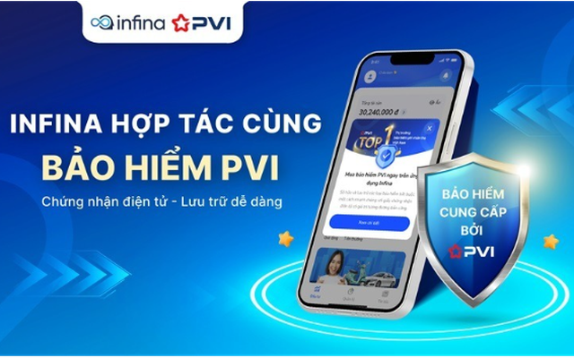 Bảo hiểm TNDS xe cơ giới PVI đã có mặt trên ứng dụng fintech Infina