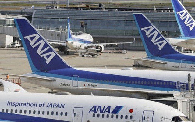 Máy bay của hãng All Nippon Airways. Ảnh: Kyodo News