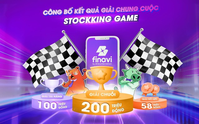 Chứng khoán JBSV trao thưởng 888 triệu đồng cho người chơi StockKing Game