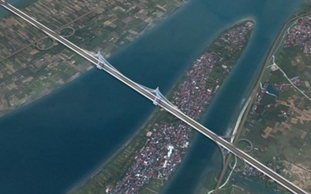 Cầu Tứ Liên bắc qua sông Hồng và metro số 5 Văn Cao - Hòa Lạc sắp được xây dựng