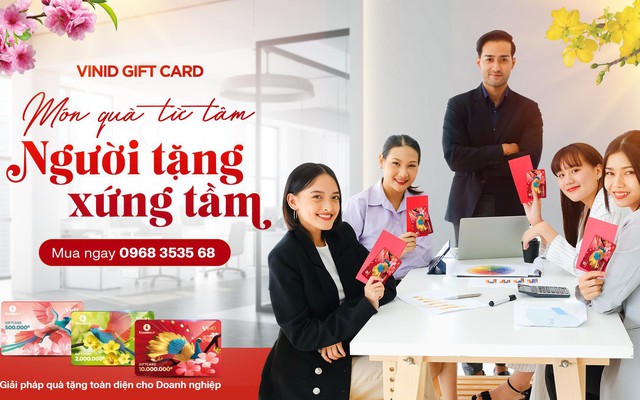 Nhẹ gánh quà Tết với “tấm thẻ quyền lực” VinID Gift Card
