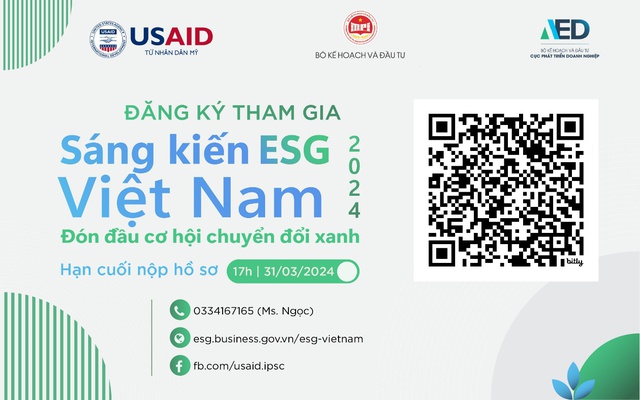 Sáng kiến ESG Việt Nam 2024: Đón đầu cơ hội chuyển đổi xanh