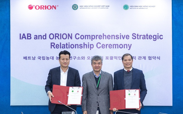 Orion hợp tác chiến lược cùng Viện sinh học Nông nghiệp