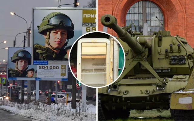 Quan chức Anh: Quân đội Nga 'thụt lùi 18 năm' sau hai năm xung đột, phải tháo tủ lạnh lấy linh kiện