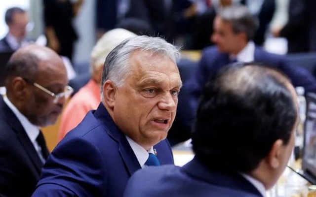 Thủ tướng Hungary Viktor Orban dự một sự kiện bàn tròn của EU tháng 7/2023. (Ảnh: (Reuters)