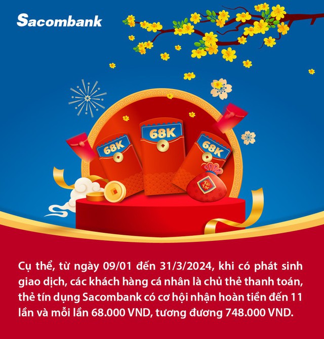 Sắm Tết “thả phanh” với thẻ Sacombank khi mỗi ngày nhận tiền hoàn hấp dẫn - Ảnh 6.